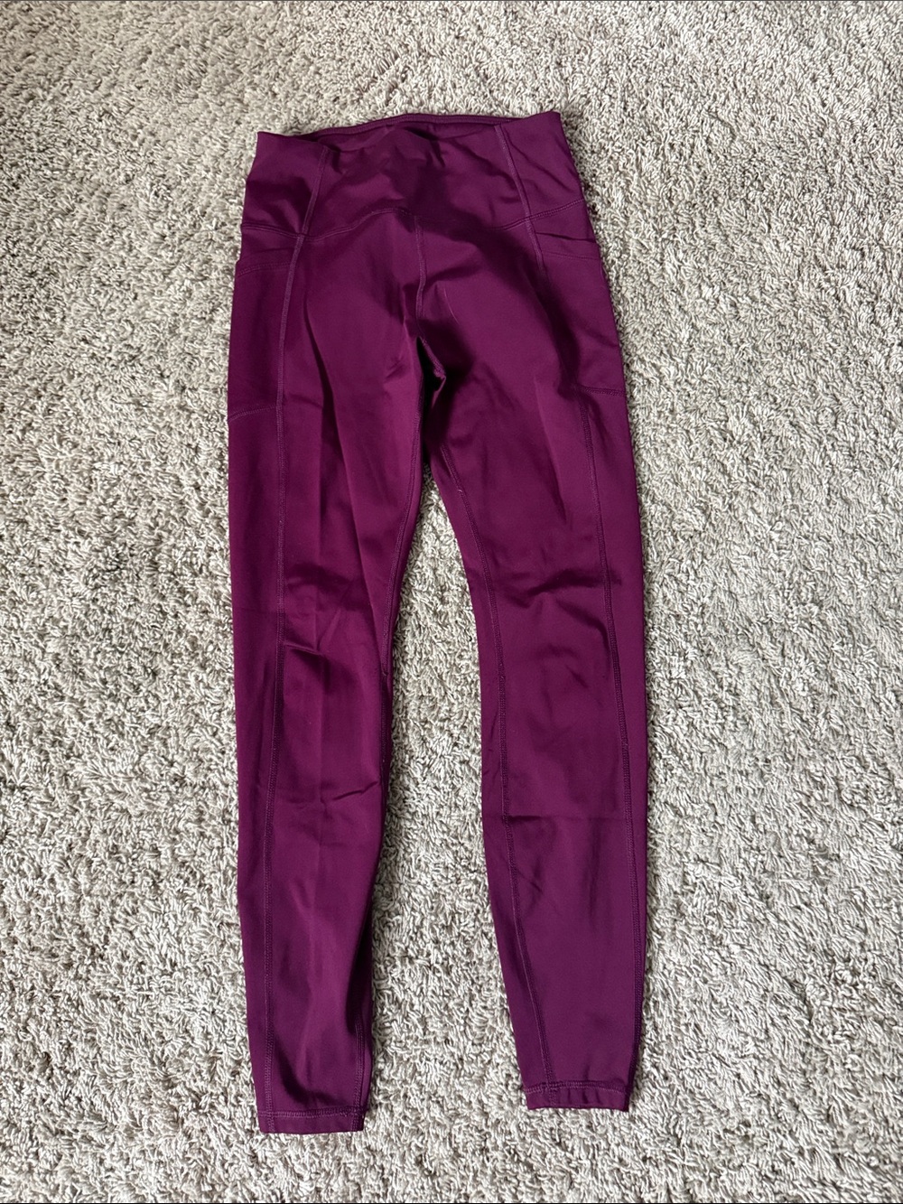 Avia Deep Plum High-Rise Performance Leggings